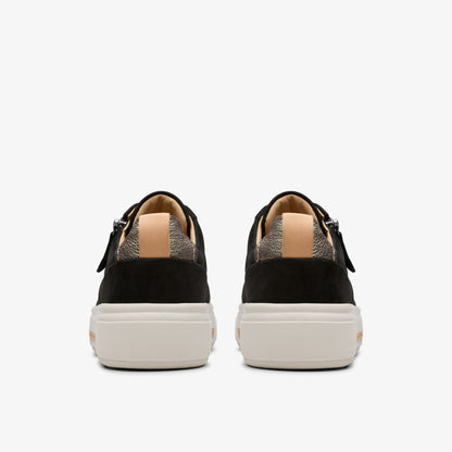 Clarks Great Value / Hollyhock Zip Black Nubuck