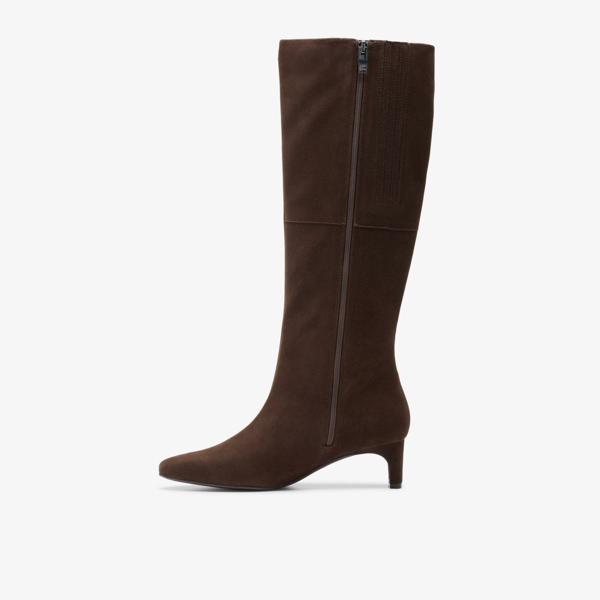 Clarks Quality / Edina Tall Dark Brown Suede