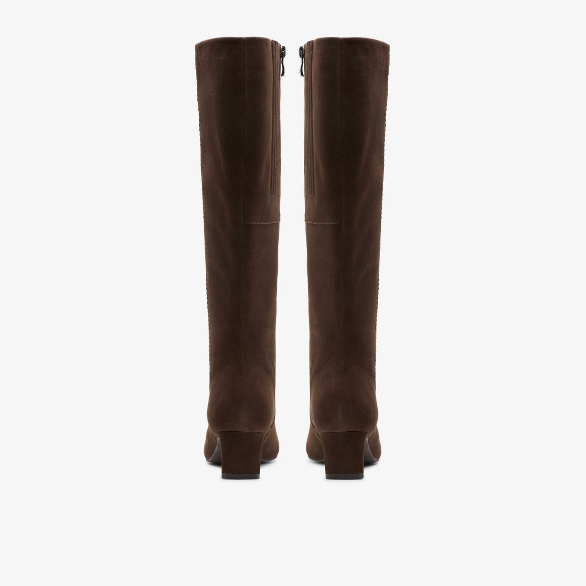Clarks Quality / Edina Tall Dark Brown Suede