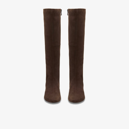 Clarks Quality / Edina Tall Dark Brown Suede