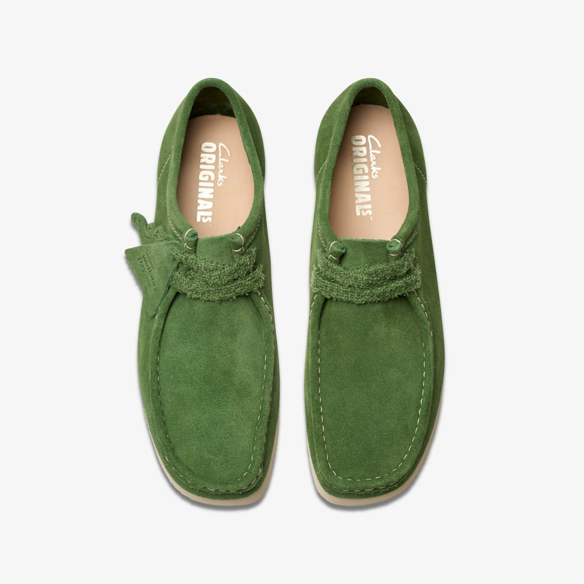 Clarks Featured / Wallabee 2604 Green Suede