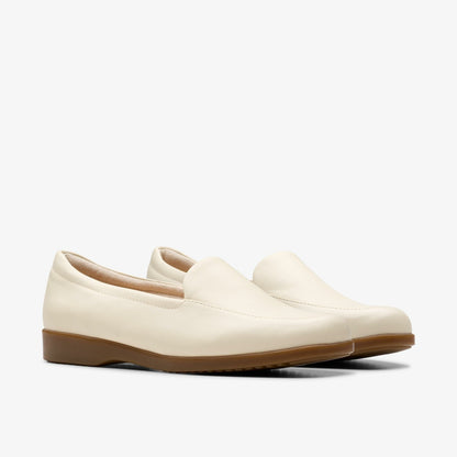 Clarks Popular / Georgia Cream Leather