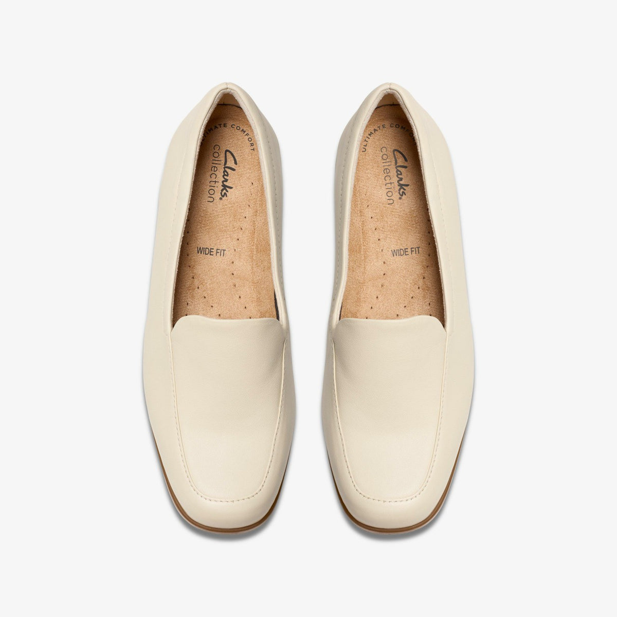 Clarks Popular / Georgia Cream Leather