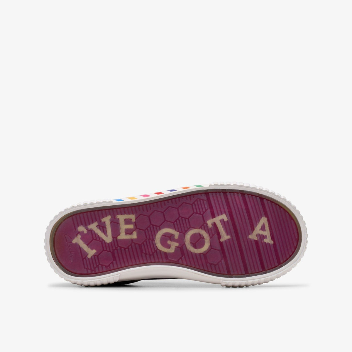 Clarks Trending / Roald Dahl Charlie & the Chocolate Factory Foxing Mix Kid Purple Canvas