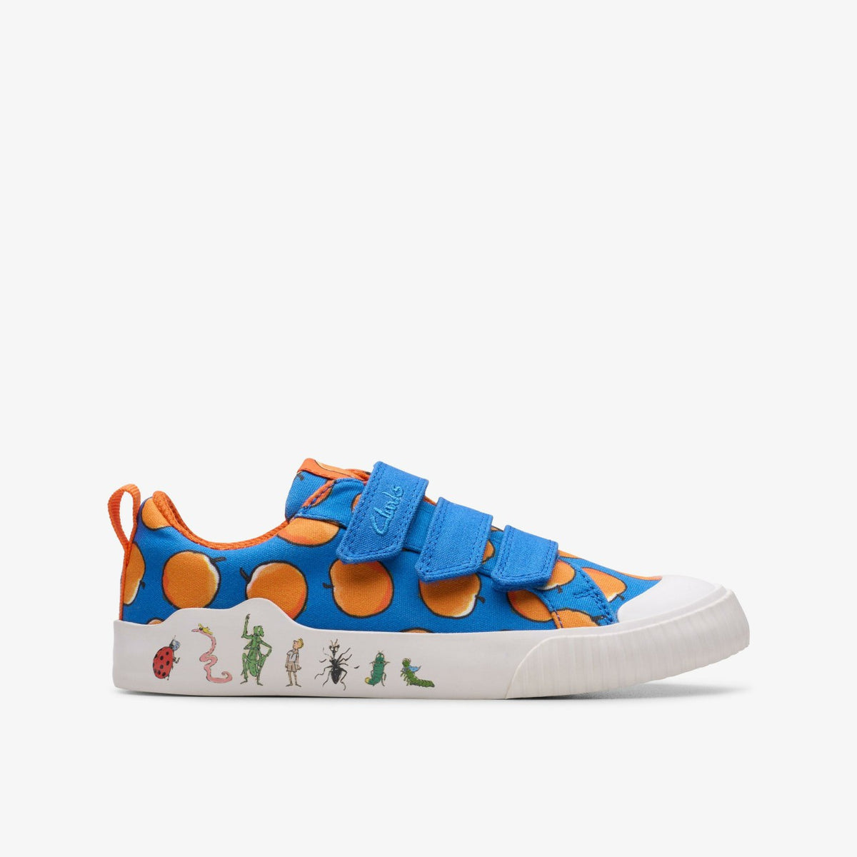 Clarks Customer Favorite / Roald Dahl James & the Giant Peach Foxing Air Kid Blue Canvas