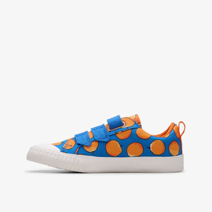 Clarks Customer Favorite / Roald Dahl James & the Giant Peach Foxing Air Kid Blue Canvas