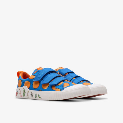 Clarks Customer Favorite / Roald Dahl James & the Giant Peach Foxing Air Kid Blue Canvas