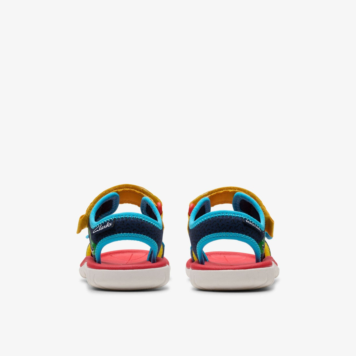 Clarks Latest / Roald Dahl The Enormous Crocodile Surfing Ace Kid Navy Print