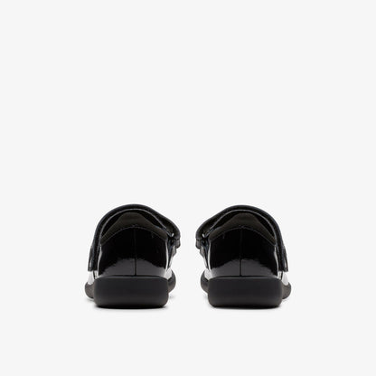 Clarks Top Pick / Etch Pure Kid Black Patent