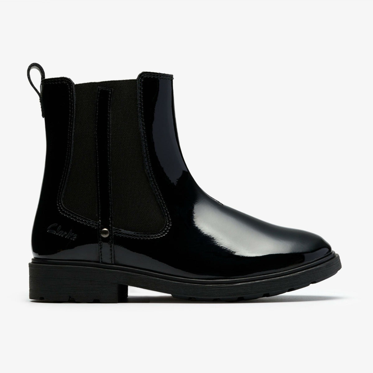 Clarks Top Pick / Astrol Orin Kid Black Patent