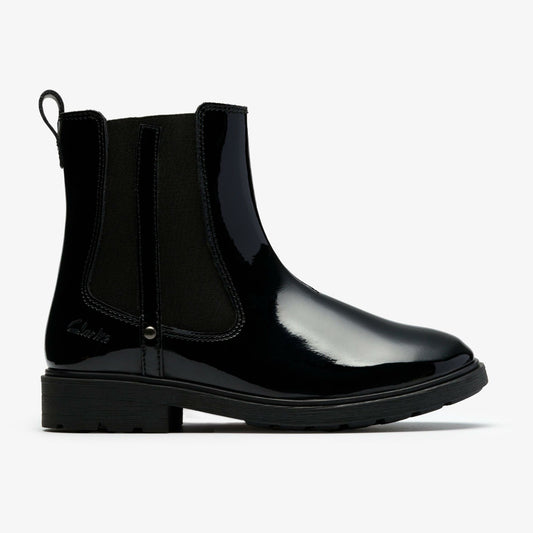 Clarks Top Pick / Astrol Orin Kid Black Patent