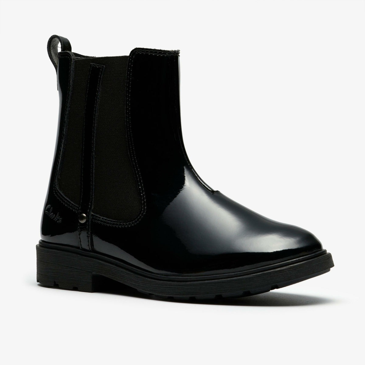 Clarks Top Pick / Astrol Orin Kid Black Patent