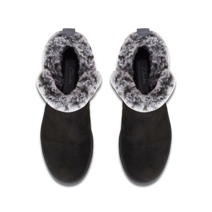 Clarks Best Seller / Brinkley Fur Black