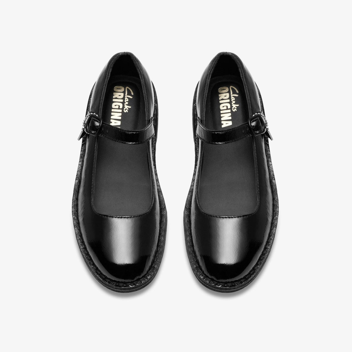 Clarks Top Pick / Desert Jane Black Patent