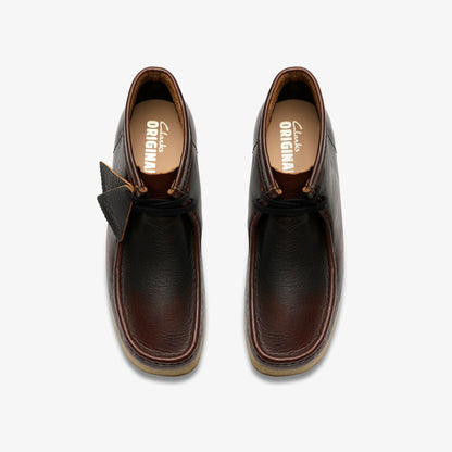 Clarks Essential / Wallabee Boot Dark Tan Combination