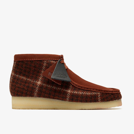 Clarks Classic / Wallabee Boot Rust Tweed Combination