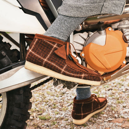 Clarks Classic / Wallabee Boot Rust Tweed Combination