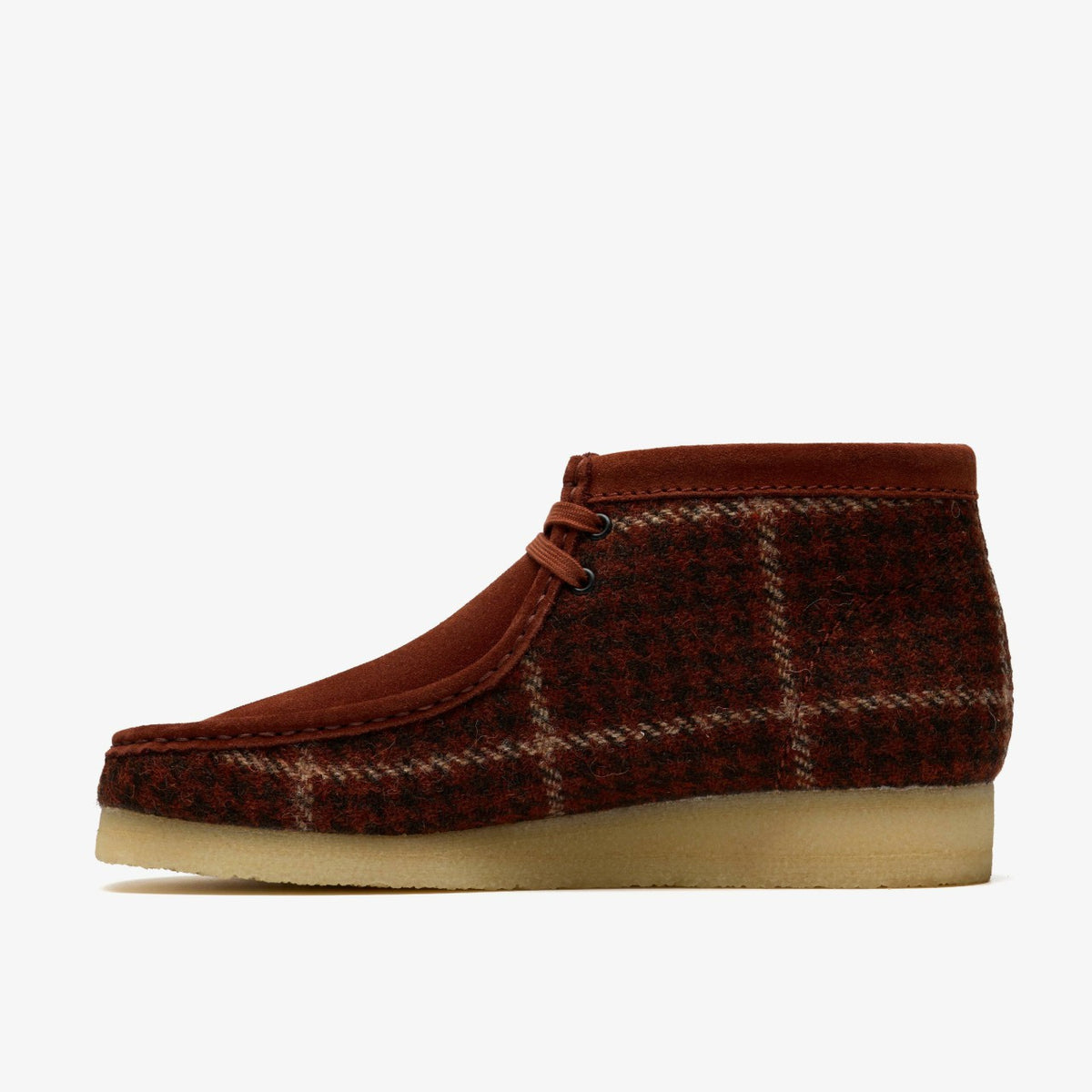 Clarks Classic / Wallabee Boot Rust Tweed Combination