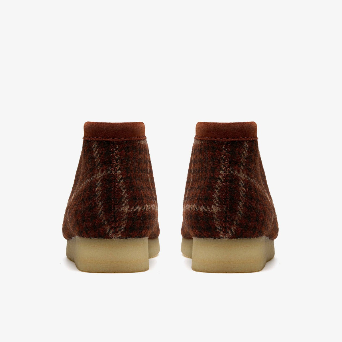 Clarks Classic / Wallabee Boot Rust Tweed Combination