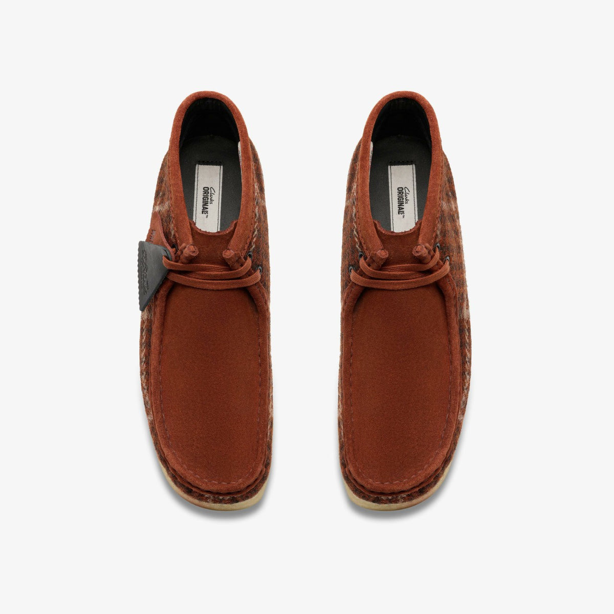 Clarks Classic / Wallabee Boot Rust Tweed Combination