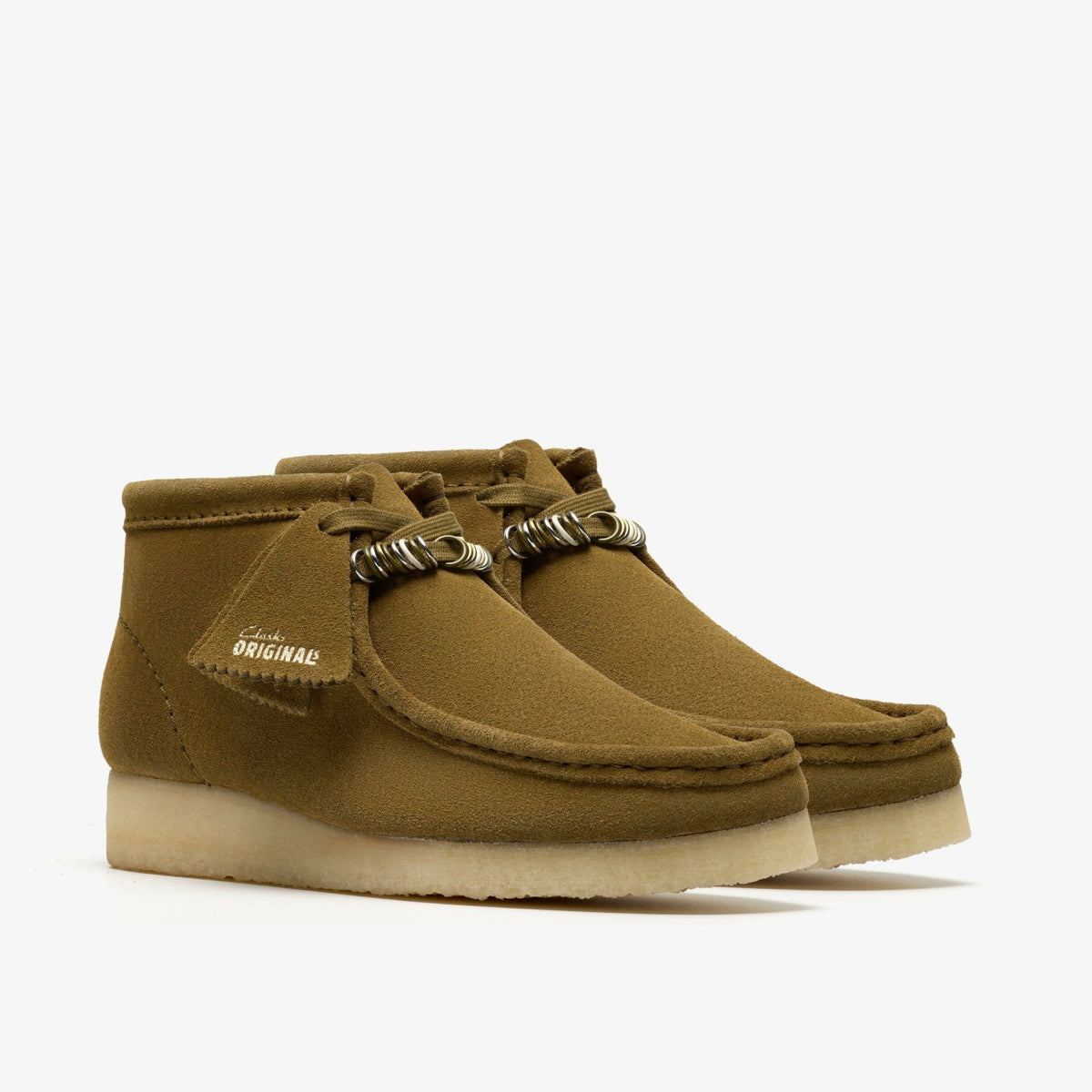 Clarks Latest / Wallabee Boot Green Suede