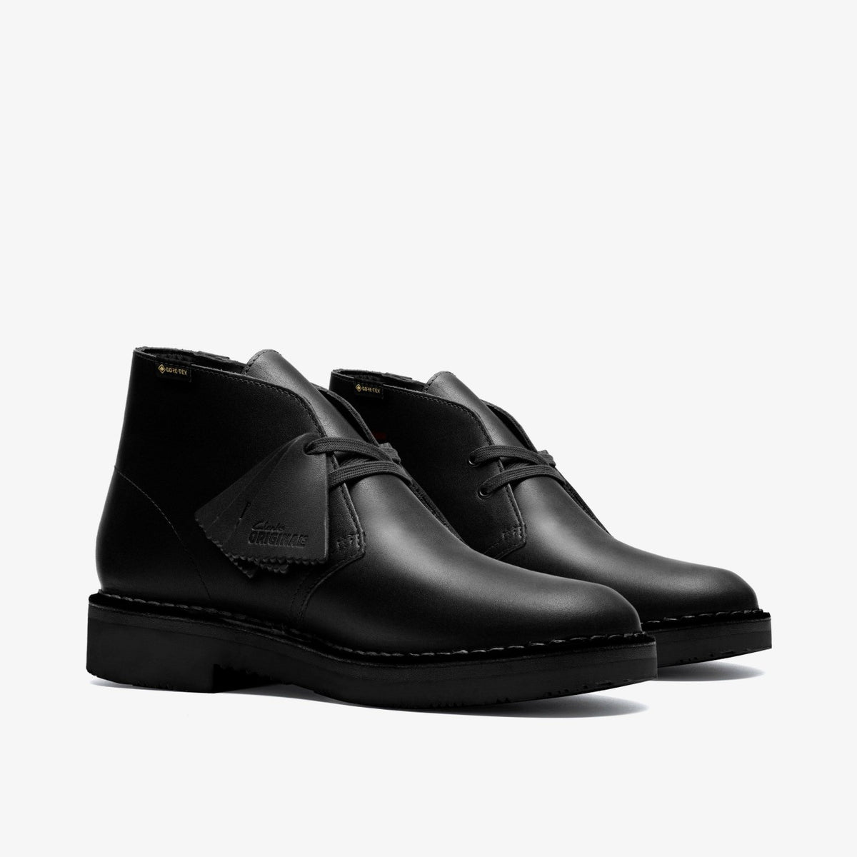 Clarks Sale / Desert Boot GORE-TEX Black Leather