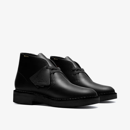 Clarks Sale / Desert Boot GORE-TEX Black Leather