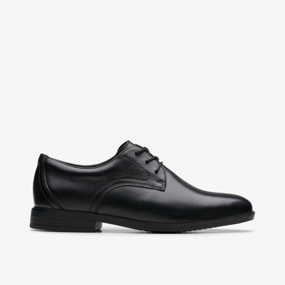 Clarks New / Jonwin Step Youth Black Leather