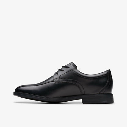 Clarks Great Value / Jonwin Loop Youth Black Leather