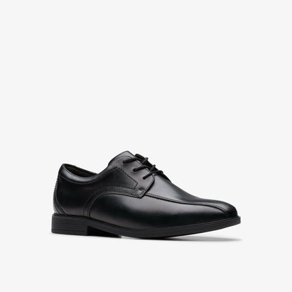 Clarks Great Value / Jonwin Loop Youth Black Leather