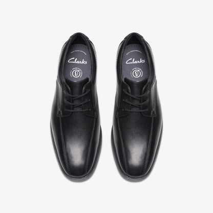 Clarks Great Value / Jonwin Loop Youth Black Leather