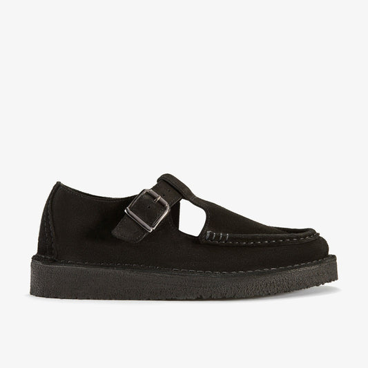 Clarks Discount / Nomad T Bar Black Suede