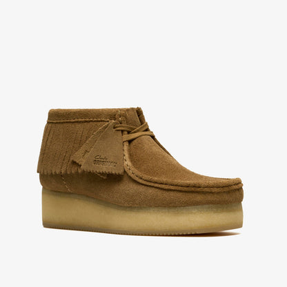 Clarks Smart Buy / Wallabee Wedge Fringe Light Tan Suede
