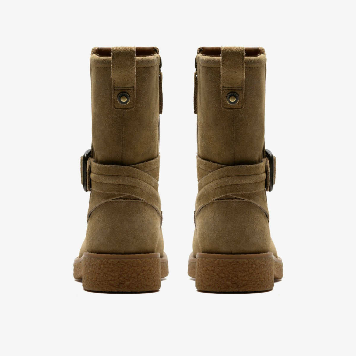 Clarks Best Seller / Nella Mid Dark Sand Suede