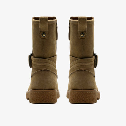Clarks Best Seller / Nella Mid Dark Sand Suede