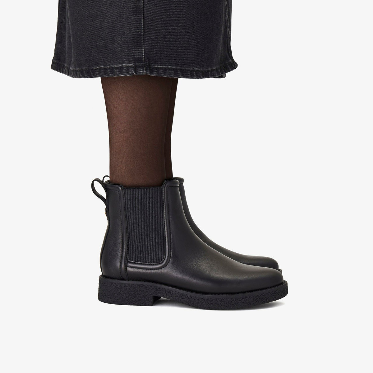 Clarks Quality / Nella Top Black Leather