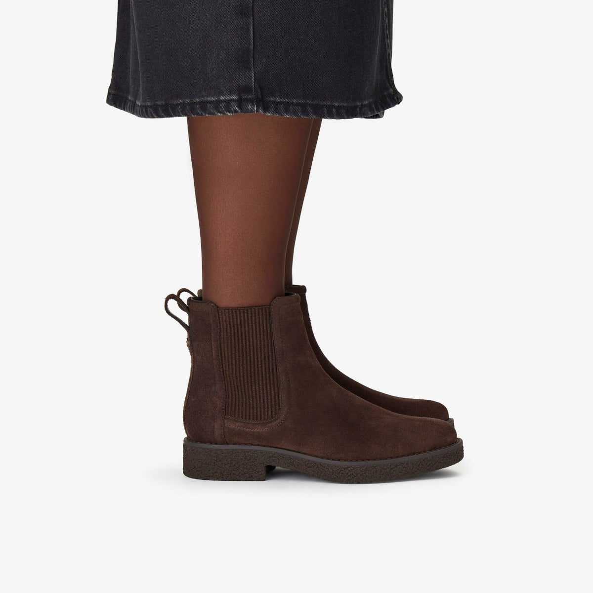 Clarks Trending / Nella Top Dark Brown Suede