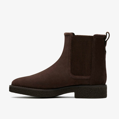 Clarks Trending / Nella Top Dark Brown Suede