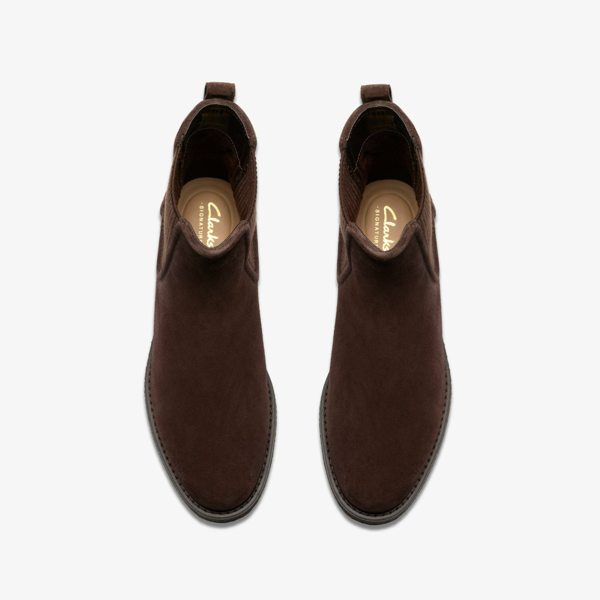 Clarks Trending / Nella Top Dark Brown Suede