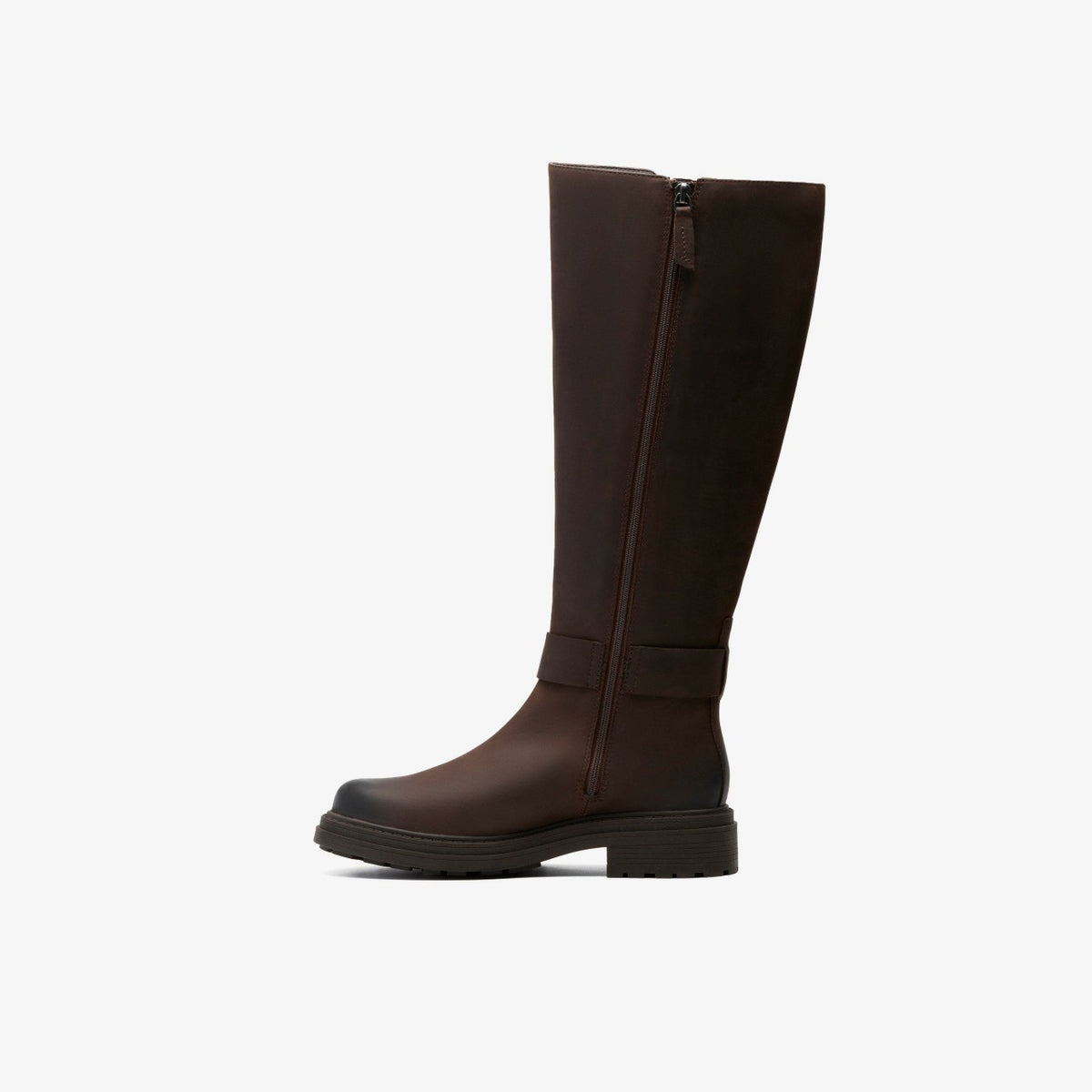 Clarks Great Value / Orinoco 3 Tall Dark Brown Leather