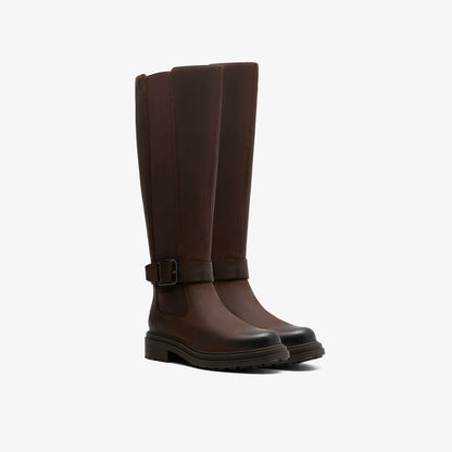 Clarks Great Value / Orinoco 3 Tall Dark Brown Leather