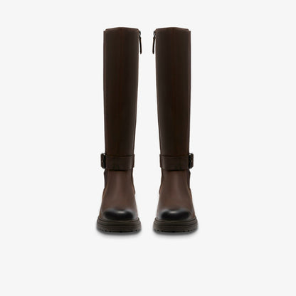 Clarks Great Value / Orinoco 3 Tall Dark Brown Leather