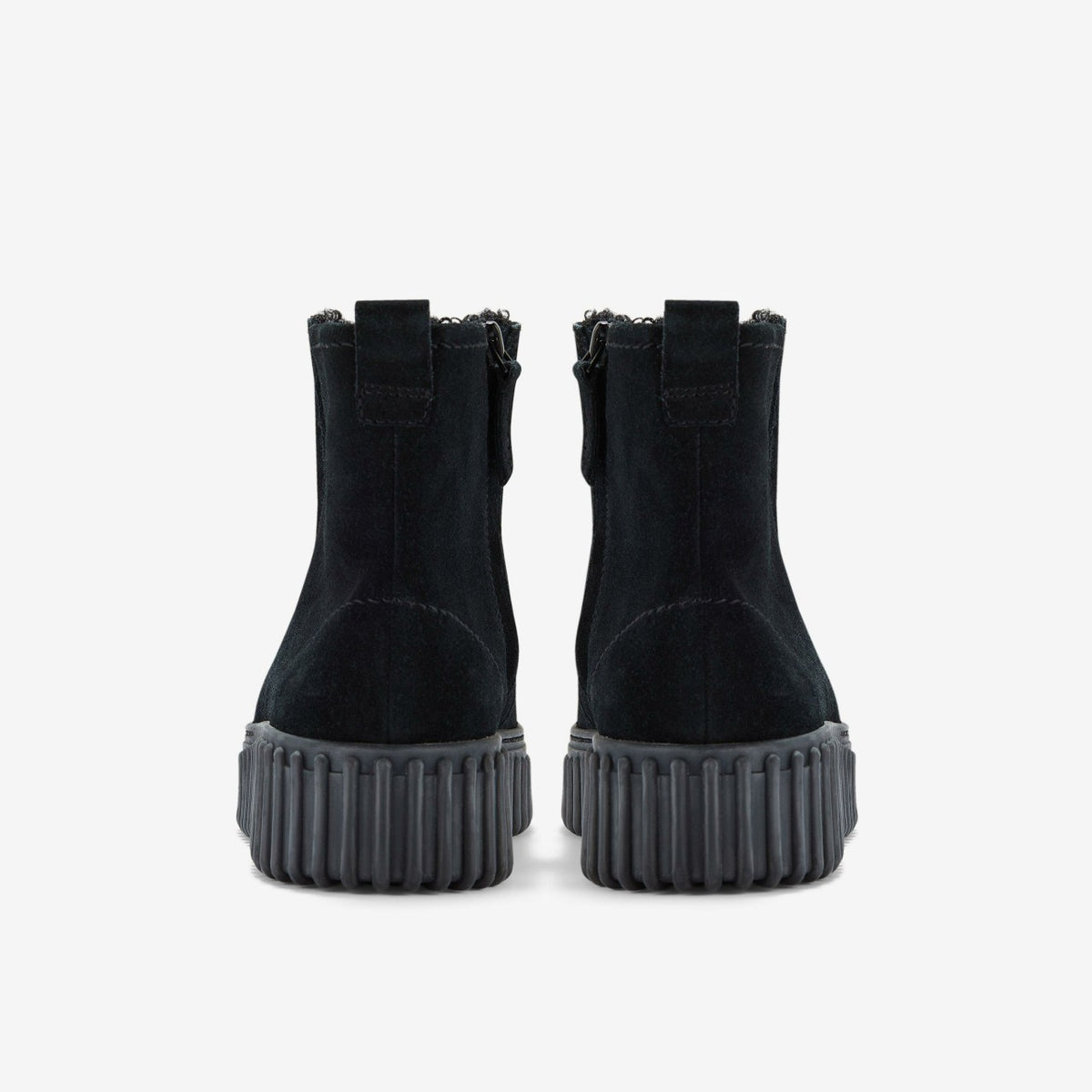 Clarks New / Torhill Cozy Black Warmlined Suede