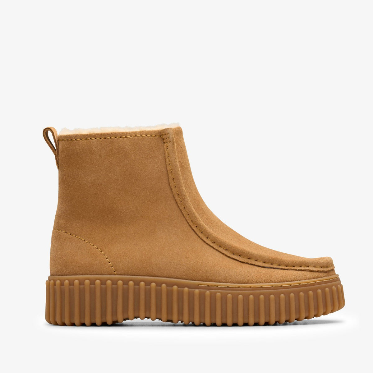 Clarks Essential / Torhill Cozy Light Tan Warmlined