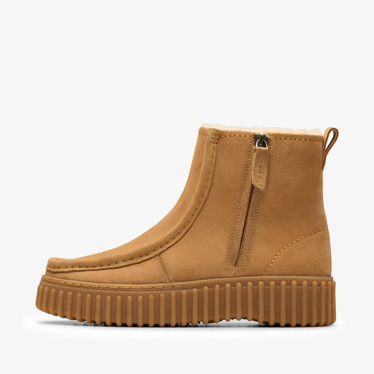Clarks Essential / Torhill Cozy Light Tan Warmlined