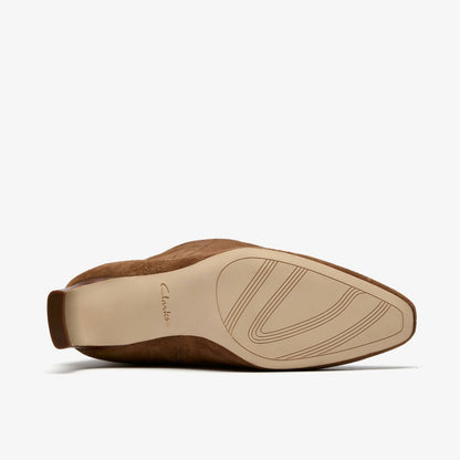 Clarks Latest / Edina Tall Walnut Suede