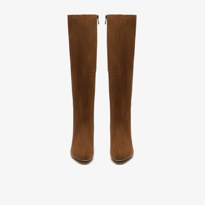 Clarks Latest / Edina Tall Walnut Suede