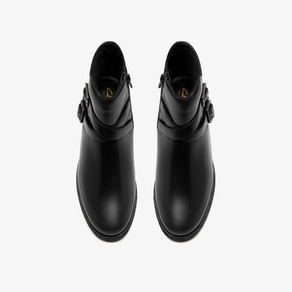 Clarks Latest / Havisham Bay Black Leather