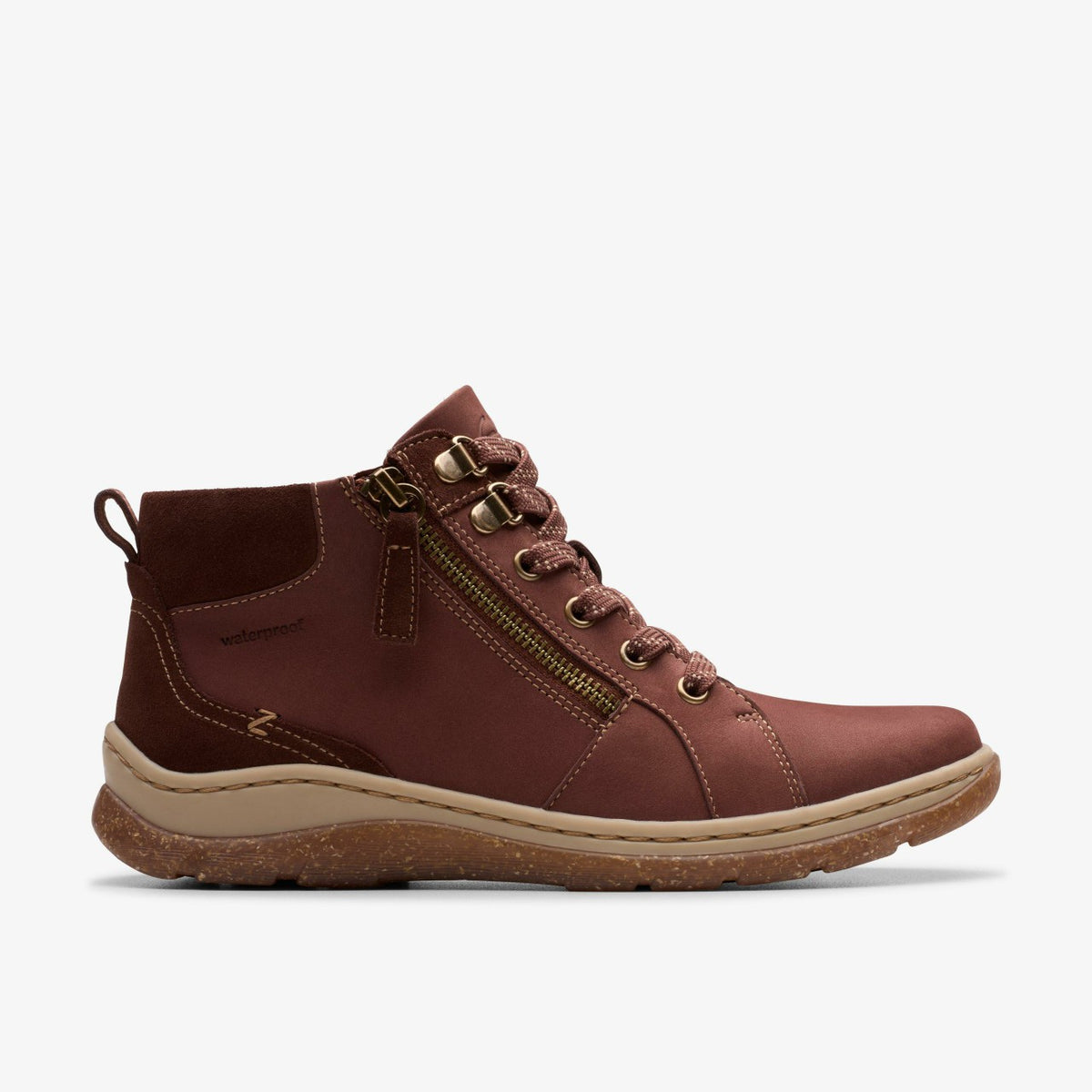 Clarks Best Price / Orlene Top Waterproof British Tan Nubuck