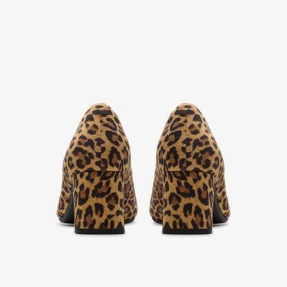 Clarks Premium / Fernie Court Leopard Suede